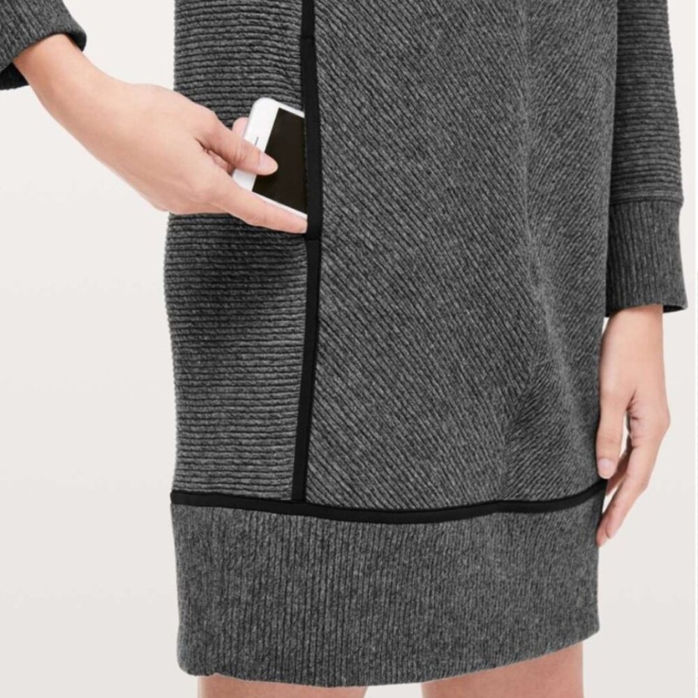 Lululemon On Repeat Dress heathered core dark grey size 6 - Picture 13 of 16